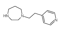 1-(2-吡啶-4-基乙基)-1,4-二氮杂烷结构式