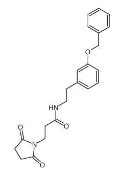 N-(3-(benzyloxy)phenethyl)-3-(2,5-dioxopyrrolidin-1-yl)propanamide结构式