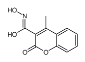 N-hydroxy-4-methyl-2-oxochromene-3-carboxamide结构式