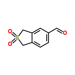 1,3-Dihydro-2-benzothiophene-5-carbaldehyde 2,2-dioxide结构式