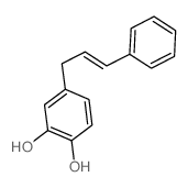 1,2-Benzenediol,4-(3-phenyl-2-propen-1-yl)- Structure