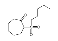 2-pentylsulfonylcycloheptan-1-one结构式
