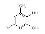 6-溴-2,4-二甲基吡啶-3-胺结构式