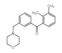 2,3-DIMETHYL-3'-MORPHOLINOMETHYL BENZOPHENONE Structure