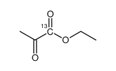Pyruvic Acid-13C Ethyl Ester Structure