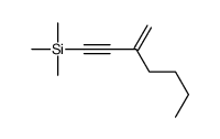 trimethyl(3-methylidenehept-1-ynyl)silane Structure