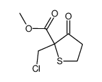 2-methoxycarbonyl-2-chloromethylthiolan-3-one结构式