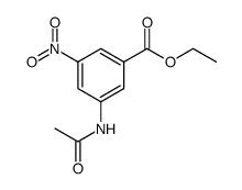 Benzoic acid, 3-(acetylamino)-5-nitro-, ethyl ester Structure