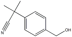 2-(4-(羟甲基)苯基)-2-甲基丙腈结构式