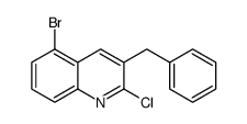 3-benzyl-5-bromo-2-chloroquinoline Structure