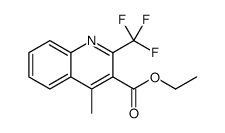 ethyl 4-methyl-2-(trifluoromethyl)quinoline-3-carboxylate结构式
