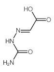 Acetic acid,2-[2-(aminocarbonyl)hydrazinylidene]-结构式