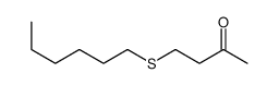 4-hexylsulfanylbutan-2-one结构式