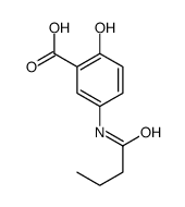 5-(butanoylamino)-2-hydroxybenzoic acid结构式