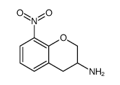 2H-1-Benzopyran-3-amine, 3,4-dihydro-8-nitro Structure