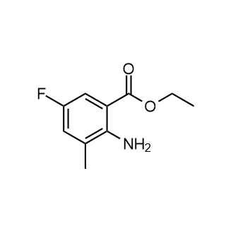 2-氨基-5-氟-3-甲基苯甲酸乙酯结构式