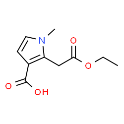 alpha-ethyl 3-carboxy-1-methyl-1H-pyrrole-2-acetate structure