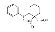 (1-nitro-2-(phenylthio)cyclohexyl)methanol结构式