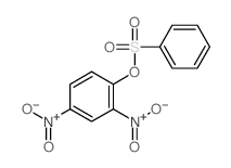 1-(benzenesulfonyloxy)-2,4-dinitro-benzene结构式