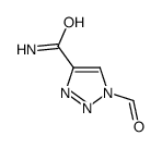 (9ci)-1-甲酰基-1H-1,2,3-噻唑-4-羧酰胺结构式