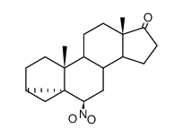 6β-Nitro-3α,5α-cyclo-androstan-17-on结构式