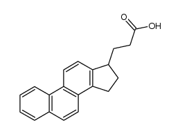 β-[1,2-Cyclopenteno-phenanthryl-(3')]-propionsaeure Structure