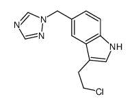 3-(2-Chloroethyl)-5-(1H-1,2,4-triazol-1-ylmethyl)-1H-indole structure