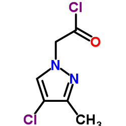 (4-CHLORO-3-METHYL-PYRAZOL-1-YL)-ACETYL CHLORIDE结构式