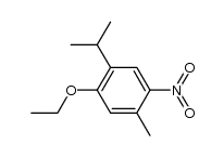2-isopropyl-5-methyl-4-nitro-phenetole结构式