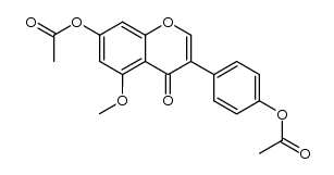 5-O-methylgenistein diacetate Structure