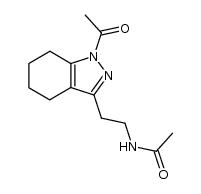 N-[2-(1-acetyl-4,5,6,7-tetrahydro-1H-indazol-3-yl)-ethyl]-acetamide结构式