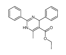 4-Methyl-2,6-diphenyl-1,6-dihydro-pyrimidine-5-carboxylic acid ethyl ester Structure