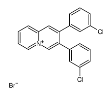 2,3-bis(3-chlorophenyl)quinolizin-5-ium,bromide结构式