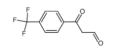3-oxo-3-[4-(trifluoromethyl)phenyl]propanal结构式