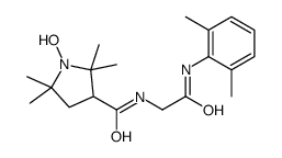N-[2-(2,6-dimethylanilino)-2-oxoethyl]-1-hydroxy-2,2,5,5-tetramethylpyrrolidine-3-carboxamide结构式