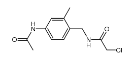 N-(4-acetamido-2-methylbenzyl)-2-chloroacetamide结构式