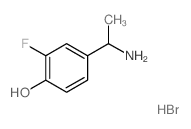 4-(1-乙胺基)-氟苯酚结构式