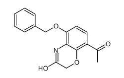 8-乙酰基-5-(苄氧基)-2H-苯并[B][1,4]恶嗪-3(4H)-酮结构式