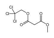 1-O-methyl 3-O-(2,2,2-trichloroethyl) propanedioate结构式