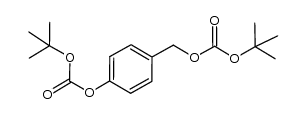 1-(tert-butoxycarbonyloxy)-4-[(tert-butoxycarbonyloxy)methyl]benzene结构式
