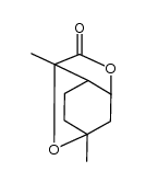 1,3-dimethyl-2-oxabicyclo[2.2.2]octan-(3--5)-olide结构式