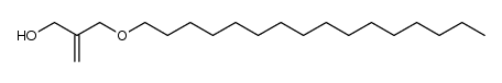 2-[(hexadecyloxy)methyl]-2-propen-1-ol结构式