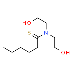 Hexanethioamide,N,N-bis(2-hydroxyethyl)- structure