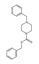 benzyl 4-benzylpiperazine-1-carbodithioate结构式