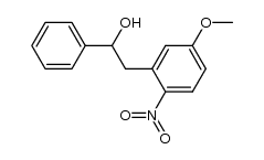 α-phenyl-5-methoxy-2-nitrophenethyl alcohol Structure