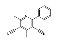 2,4-dimethyl-6-phenylpyridine-3,5-dicarbonitrile Structure