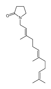 1-[(2E,6E)-3,7,11-trimethyldodeca-2,6,10-trienyl]pyrrolidin-2-one结构式