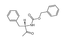 (S)-3-(N-(benzyloxycarbonyl)amino)-4-phenyl-2-butanone Structure