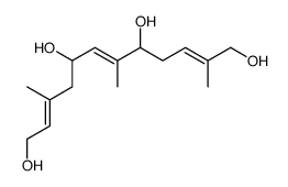 2,6,10-trimethyldodeca-2,6,10-triene-1,5,8,12-tetrol Structure