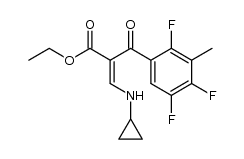 Ethyl 2-cyclopropylaminomethylene-3-oxo-3-(2,4,5-trifluoro-3-methyl)phenylpropionate Structure